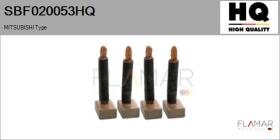 HQ SBF020053HQ - Jgo.Escobillas Motor Arranque