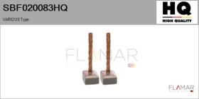 HQ SBF020083HQ - Jgo.Escobillas Motor Arranque