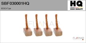 HQ SBF030001HQ - Jgo.Escobillas Motor Arranque