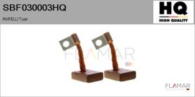 HQ SBF030003HQ - Jgo.Escobillas Motor Arranque
