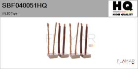 HQ SBF040051HQ - Jgo.Escobillas Motor Arranque