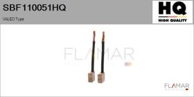 HQ SBF110051HQ - Jgo.Escobillas Motor Arranque