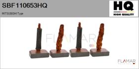 HQ SBF110653HQ - Jgo.Escobillas Motor Arranque