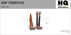 HQ SBF120051HQ - Jgo.Escobillas Motor Arranque