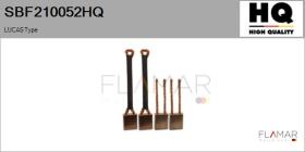 HQ SBF210052HQ - Jgo.Escobillas Motor Arranque