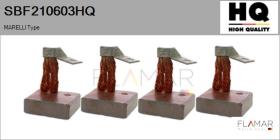 HQ SBF210603HQ - Jgo.Escobillas Motor Arranque
