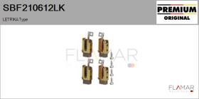 MAHLE SBF210612LK - Jgo.Escobillas Motor Arranque