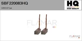 HQ SBF220083HQ - Jgo.Escobillas Motor Arranque