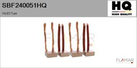 HQ SBF240051HQ - Jgo.Escobillas Motor Arranque