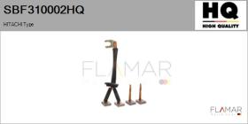 HQ SBF310002HQ - Jgo.Escobillas Motor Arranque