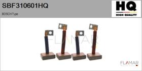 HQ SBF310601HQ - Jgo.Escobillas Motor Arranque