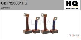 HQ SBF320001HQ - Jgo.Escobillas Motor Arranque