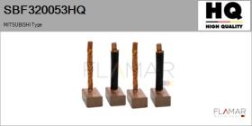 HQ SBF320053HQ - Jgo.Escobillas Motor Arranque