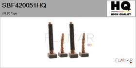 HQ SBF420051HQ - Jgo.Escobillas Motor Arranque