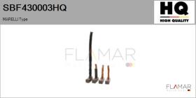 HQ SBF430003HQ - Jgo.Escobillas Motor Arranque