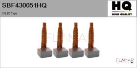 HQ SBF430051HQ - Jgo.Escobillas Motor Arranque