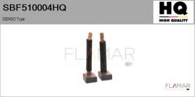 HQ SBF510004HQ - Jgo.Escobillas Motor Arranque