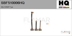 HQ SBF510006HQ - Jgo.Escobillas Motor Arranque