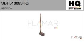 HQ SBF510083HQ - Jgo.Escobillas Motor Arranque