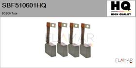 HQ SBF510601HQ - Jgo.Escobillas Motor Arranque