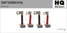 HQ SBF520001HQ - Jgo.Escobillas Motor Arranque