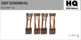 HQ SBF520006HQ - Jgo.Escobillas Motor Arranque