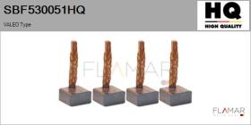 HQ SBF530051HQ - Jgo.Escobillas Motor Arranque