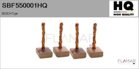 HQ SBF550001HQ - Jgo.Escobillas Motor Arranque