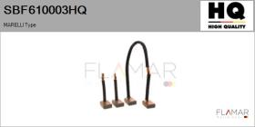 HQ SBF610003HQ - Jgo.Escobillas Motor Arranque