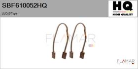 HQ SBF610052HQ - Jgo.Escobillas Motor Arranque