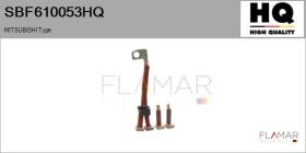HQ SBF610053HQ - Jgo.Escobillas Motor Arranque