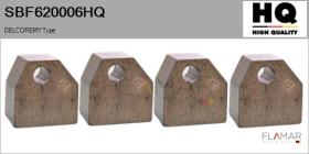 HQ SBF620006HQ - Jgo.Escobillas Motor Arranque