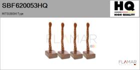 HQ SBF620053HQ - Jgo.Escobillas Motor Arranque
