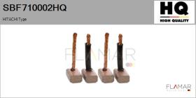 HQ SBF710002HQ - Jgo.Escobillas Motor Arranque