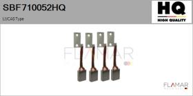 HQ SBF710052HQ - Jgo.Escobillas Motor Arranque