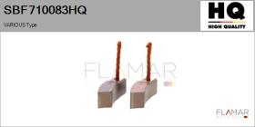 HQ SBF710083HQ - Jgo.Escobillas Motor Arranque