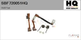HQ SBF720051HQ - Jgo.Escobillas Motor Arranque