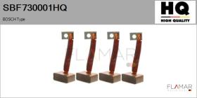 HQ SBF730001HQ - Jgo.Escobillas Motor Arranque