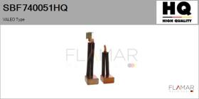 HQ SBF740051HQ - Jgo.Escobillas Motor Arranque