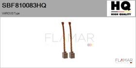 HQ SBF810083HQ - Jgo.Escobillas Motor Arranque