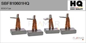 HQ SBF810601HQ - Jgo.Escobillas Motor Arranque