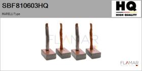 HQ SBF810603HQ - Jgo.Escobillas Motor Arranque