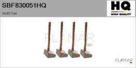 HQ SBF830051HQ - Jgo.Escobillas Motor Arranque