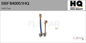 HQ SBF840051HQ - Jgo.Escobillas Motor Arranque
