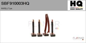 HQ SBF910003HQ - Jgo.Escobillas Motor Arranque