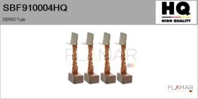 HQ SBF910004HQ - Jgo.Escobillas Motor Arranque