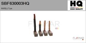 HQ SBF630003HQ - Jgo.Escobillas Motor Arranque