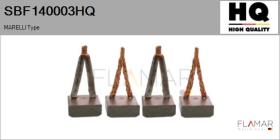 HQ SBF140003HQ - Jgo.Escobillas Motor Arranque