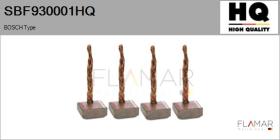 HQ SBF930001HQ - Jgo.Escobillas Motor Arranque