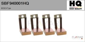HQ SBF940001HQ - Jgo.Escobillas Motor Arranque